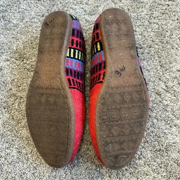 Born Giselle Boho Ballet Flats Womens 11 Aztec Southwestern Kilim Loafer… - Picture 6 of 7